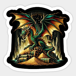 Dragon And Gold Sticker